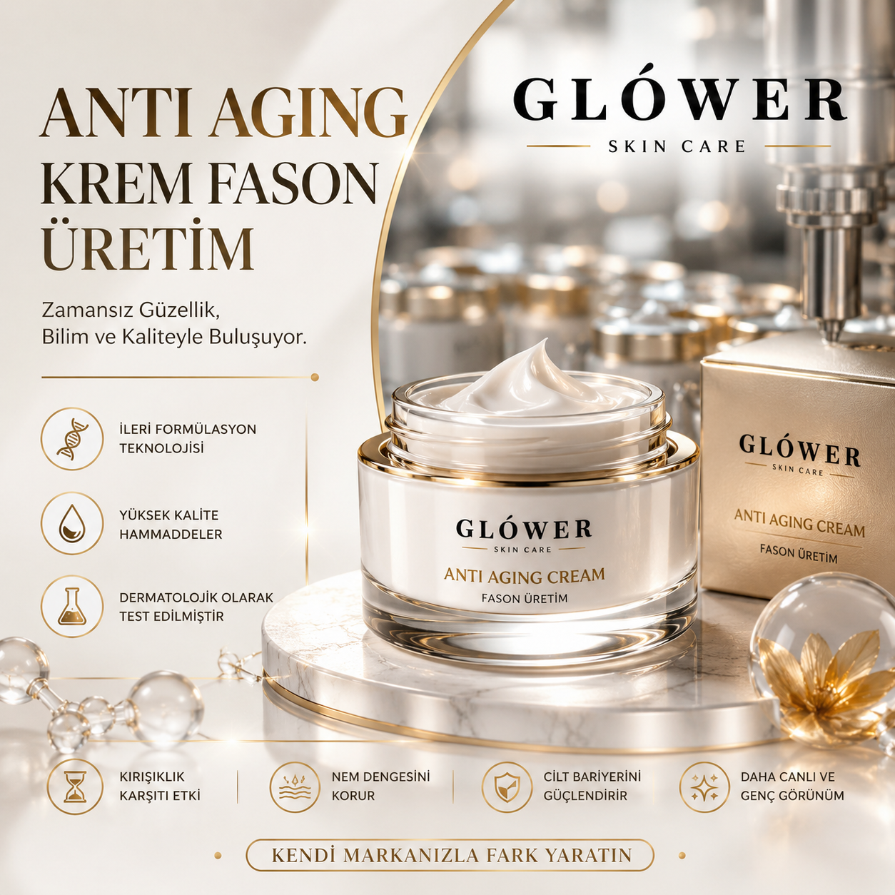 Anti Aging Krem Fason Üretim