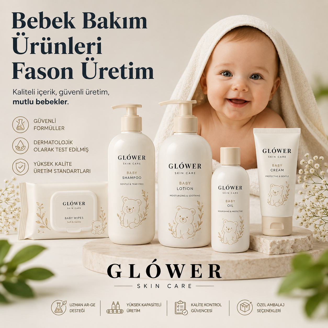 Bebek Bakım Ürünleri Fason Üretim